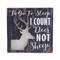LED Lighted Fiber Optic Deer "To Go to Sleep I Count Deer Not Sheep" Wall Art Decoration